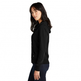 New Era LNEA141 Ladies Thermal Full-Zip Hoodie - Black