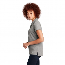 New Era LNEA301 Ladies Slub Twist Polo - Shadow Grey Twist