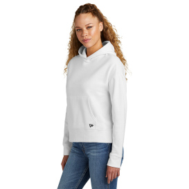 New Era LNEA550 Ladies Comeback Fleece Pullover Hoodie - White