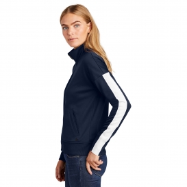New Era LNEA650 Ladies Track Jacket - True Navy/White