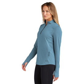 OGIO LOG153 Ladies Motion 1/4-Zip - Blue Mist