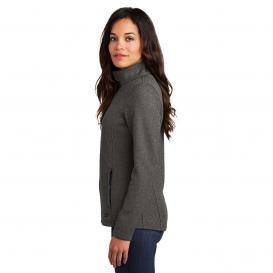 OGIO LOG727 Ladies Grit Fleece Jacket - Diesel Grey Heather