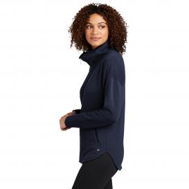 OGIO LOG812 Ladies Luuma Full-Zip Fleece - River Blue Navy