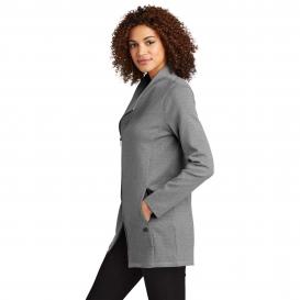 OGIO LOG821 Ladies Transition 1/4-Zip - Petrol Grey Heather