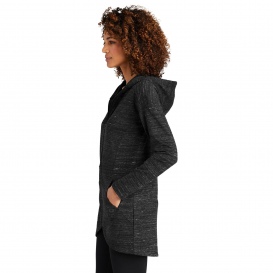 OGIO LOG823 Ladies Flux Full-Zip Hoodie - Blacktop Heather