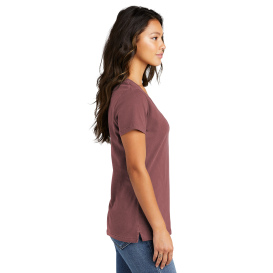 Port & Company LPC099V Ladies Beach Wash Garment-Dyed V-Neck Tee - Nostalgia Rose