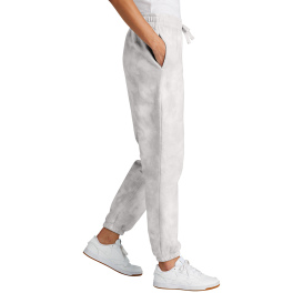 Port & Company LPC140P Ladies Beach Was Cloud Tie-Dye Sweatpant - Dove Grey