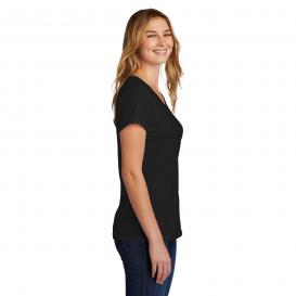 Port & Company LPC330V Ladies Tri-Blend V-Neck Tee - Black