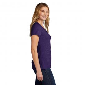 Port & Company LPC330V Ladies Tri-Blend V-Neck Tee - Team Purple Heather