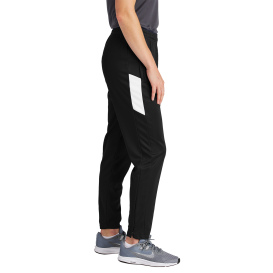 Sport-Tek LPST800 Ladies Travel Pants - Black/White