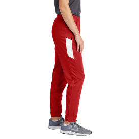 Sport-Tek LPST800 Ladies Travel Pants - Deep Red/White