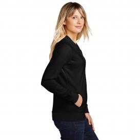 Sport-Tek LST274 Ladies Lightweight French Terry Bomber - Black