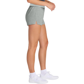 Sport-Tek LST311 Ladies Jersey Knit Squad Shorts - Heather Gray