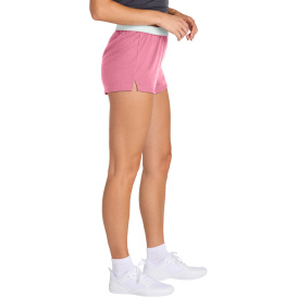 Sport-Tek LST311 Ladies Jersey Knit Squad Shorts - True Pink