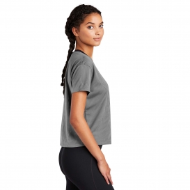 Sport-Tek LST411 Ladies PosiCharge Draft Crop Tee - Dark Grey
