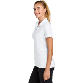 Sport-Tek LST490 Ladies Versa Polo - White
