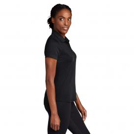 Sport-Tek LST530 Ladies PosiCharge Strive Polo - Black
