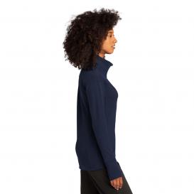 Sport-Tek LST560 Ladies Sport-Wick Flex Fleece Full-Zip - True Navy