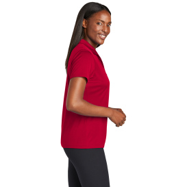 Sport-Tek LST725 Ladies PosiCharge Re-Compete Polo - Deep Red