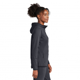 Sport-Tek LST870 Ladies Circuit Hooded Full-Zip - Graphite