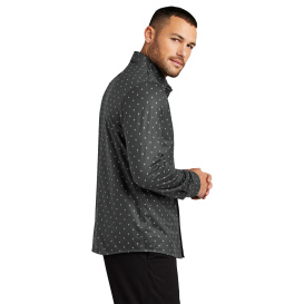 Mercer+Mettle MM1018 Long Sleeve Stretch Woven Shirt - Anchor Grey Geo Diamond