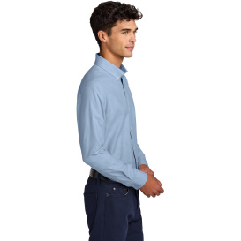 Mercer+Mettle MM2002 Long Sleeve Modern Oxford Shirt - Cobalt