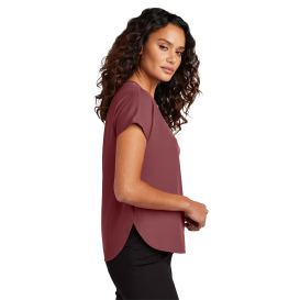 Mercer+Mettle MM2015 Women\'s Stretch Crepe Crew - Rosewood