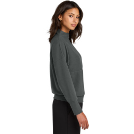Mercer+Mettle MM3041 Ladies Linear Texture 1/4-Zip - Storm Gray