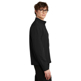 Mercer+Mettle MM7102 Stretch Soft Shell Jacket - Deep black