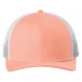 New Era NE207 Snapback Low Profile Trucker Cap - Coral/White
