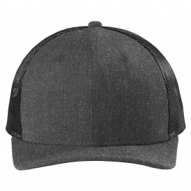 New Era NE207 Snapback Low Profile Trucker Cap - Heather Graphite/Black