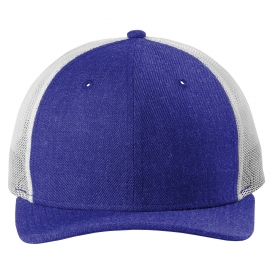 New Era NE207 Snapback Low Profile Trucker Cap - Heather Royal/White