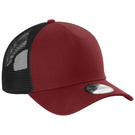 New Era NE212 A-Frame Snapback Mesh Back Cap - Scarlet/Black