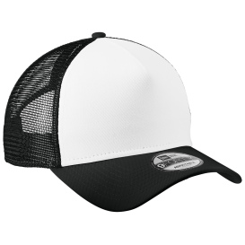 New Era NE212 A-Frame Snapback Mesh Back Cap - White/Black/Black