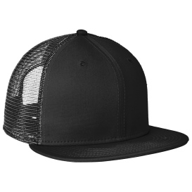 New Era NE4030 Standard Fit Snapback Trucker Cap - Black/Black