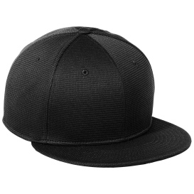 New Era NE409 Pivot Flat Bill Snapback Cap - Black