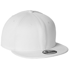 New Era NE409 Pivot Flat Bill Snapback Cap - White
