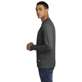 New Era NEA123 Sueded Cotton Blend 1/4-Zip Pullover - Black Heather