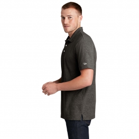 New Era NEA301 Slub Twist Polo - Black Twist