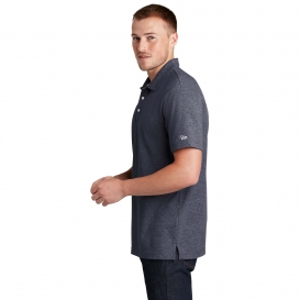 New Era NEA301 Slub Twist Polo - True Navy Twist