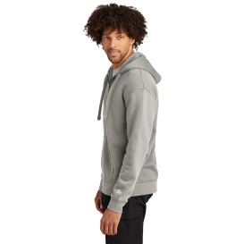 New Era NEA526 Heritage Fleece Full-Zip Hoodie - Rainstorm Grey