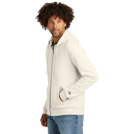New Era NEA526 Heritage Fleece Full-Zip Hoodie - Soft Beige