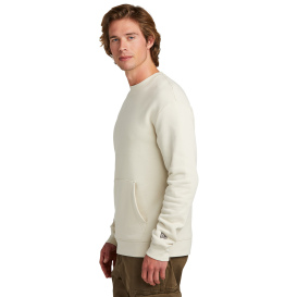 New Era NEA527 Heritage Fleece Pocket Crew - Soft Beige
