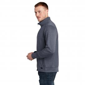 New Era NEA530 Performance Terry Full-Zip Jacket - True Navy Heather