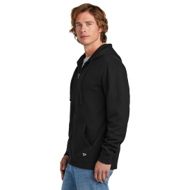 New Era NEA551 Comeback Fleece Full-Zip Hoodie - Black