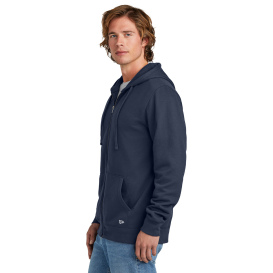 New Era NEA551 Comeback Fleece Full-Zip Hoodie - True Navy