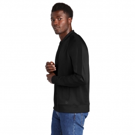New Era NEA650 New Era Track Jacket - Black/Black
