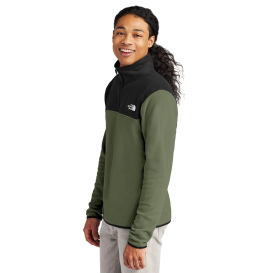 The North Face NF0A7V4L Glacier 1/4-Zip Fleece - New Taupe Green/TNF Black