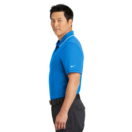 Nike NKAA1849 Dri-FIT Edge Tipped Polo - Blue Sapphire/White