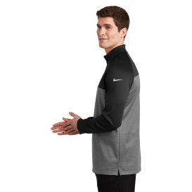 Nike NKAH6254 Therma-FIT 1/2-Zip Fleece - Black/Dark Grey Heather